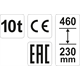 Hydraulische krik 10t Yato YT-17004