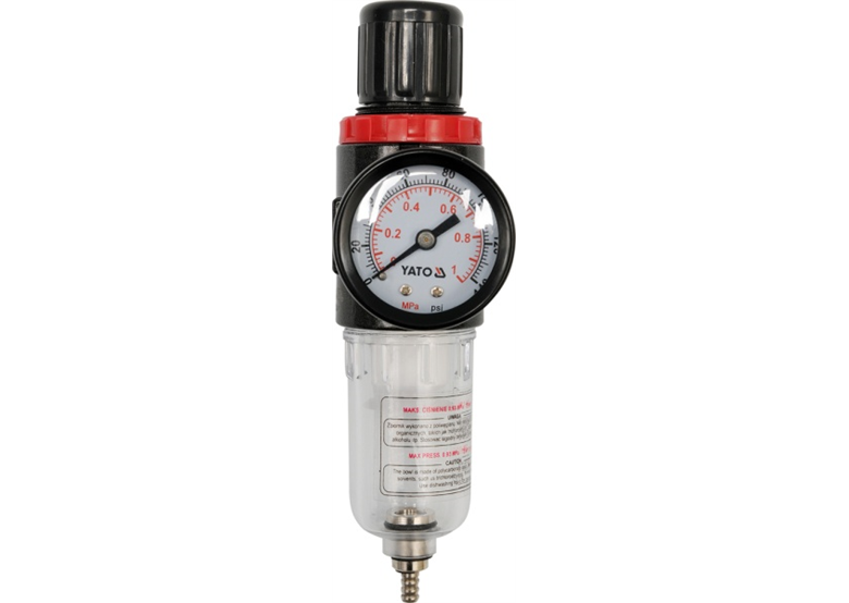 Reducer met filter en manometer 1/4”  Yato YT-2382