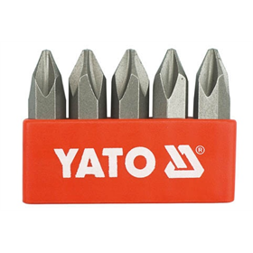 Bittenset voor slagschroevendraaiers ph2 5/16", 5 stk. Yato YT-2810