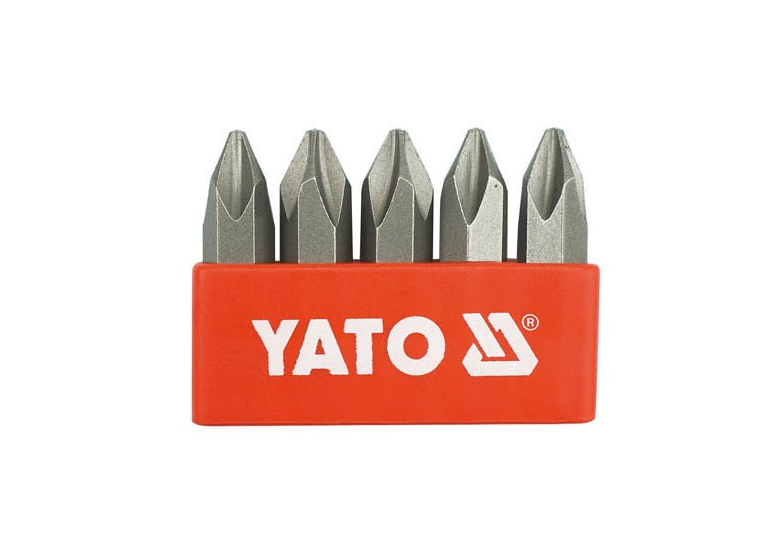 Bittenset voor slagschroevendraaiers ph2 5/16", 5 stk. Yato YT-2810