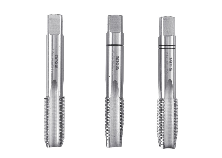 Tapset, handmatig HSS m2, m10, 3 st. Yato YT-2937