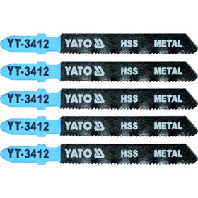 Zaagblad voor decoupeerzaag, metaal type t 21tpi, 5 stk Yato YT-3412