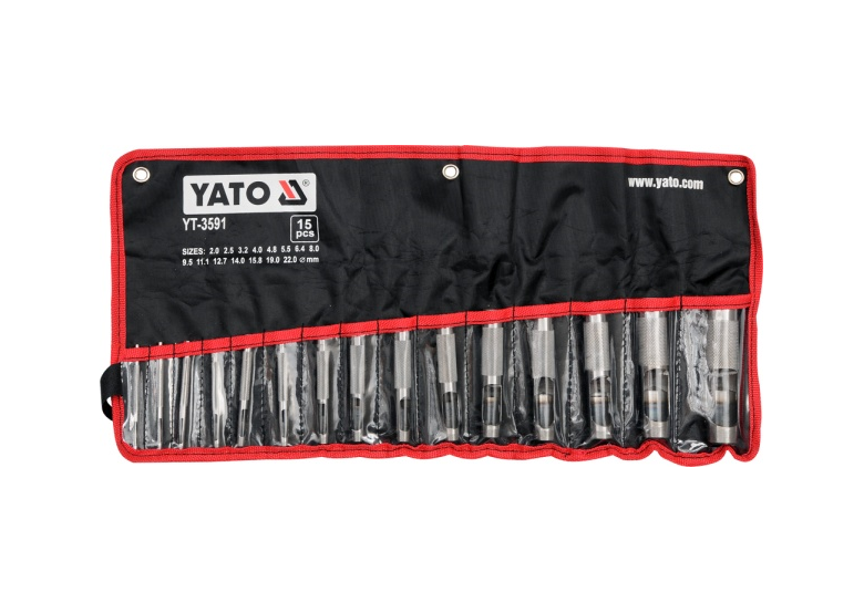 Doorslagen voor leer set 15 delig Yato YT-3591