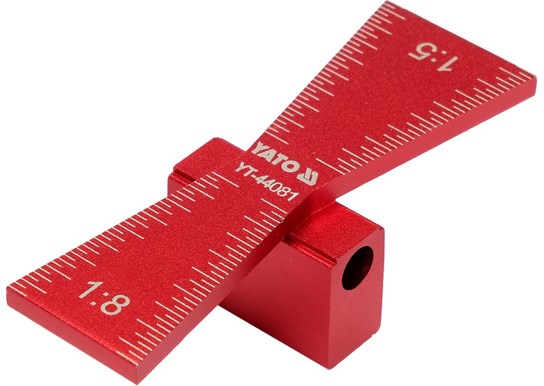 Zwaluwstaart (gevuld) sjabloon Yato YT-44081