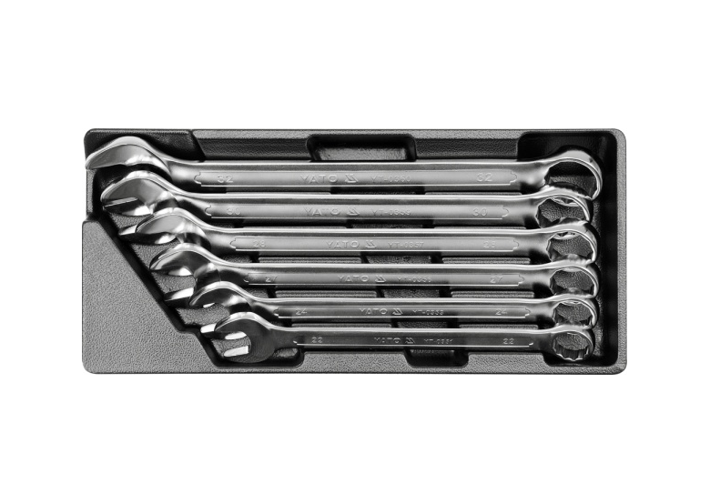 Inleg met steek-/ringsleutels 6dlg. Yato YT-5532