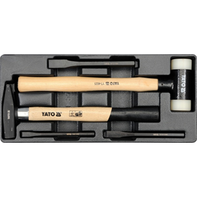 Lade-inzetstuk  hamers en beitels, 5-dlg. Yato YT-5540