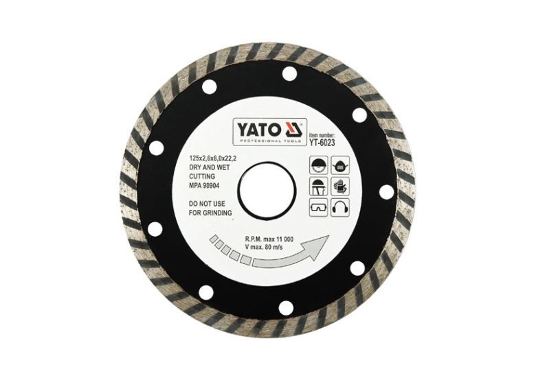 Diamantzaagblad 125mm Yato YT-6023