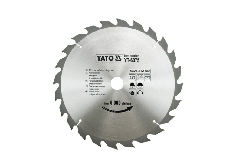 Zaagblad voor hout, met wolfraam 300x30mm T60 Yato YT-6075