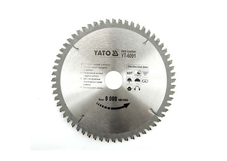 Zaagblad voor aluminium 210x30mm T72 Yato YT-6093