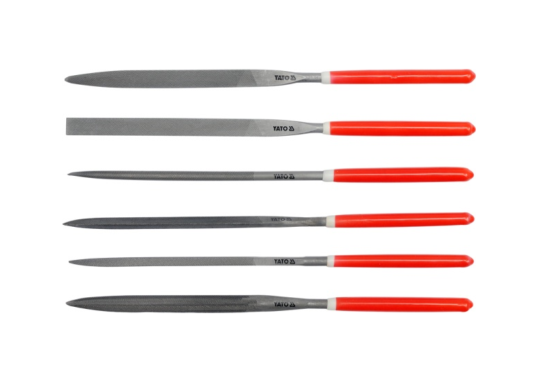 Naaldvijlen set 6 stuks 4 x 160 x 75 mm Yato YT-6161