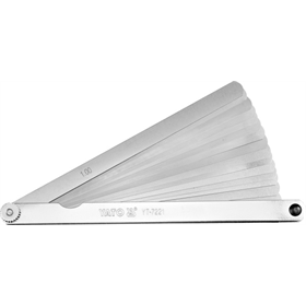Voelermaat 200mm 17 blaadjes 0,02 - 1 mm Yato YT-7221