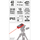 Laserafstandsmeter Yato YT-73126