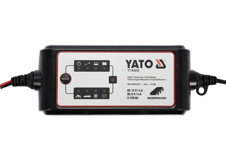 Elektronische acculader 6V/12V Yato YT-83032
